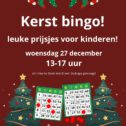 Poster kerst bingo stadsboerderij